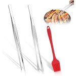 Asfasfq - 2 pcs pince à barbecue en acier inoxydable 30cm, pince à grillades, pince de cuisine en acier ... Asfasfq - 2 pcs pince à barbecue en acier inoxydable 30cm, pince à grillades, pince de cuisine en acier ...