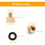 Asfasfq - 2 pièces adaptateur pour bouteille de gaz, adaptateur gpl, filetage 1 / 2 à droite, filetage ... Asfasfq - 2 pièces adaptateur pour bouteille de gaz, adaptateur gpl, filetage 1 / 2 à droite, filetage ...