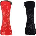 Asfasfq - 2 pices boite a couvert transportable, sacs portables avec fermeture clair sac de rangement ...