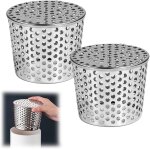 Asfasfq - 2 pièces crapaudine de gouttière acier inoxydable argenté protege gouttiere 110 - 90 mm adaptées ... Asfasfq - 2 pièces crapaudine de gouttière acier inoxydable argenté protege gouttiere 110 - 90 mm adaptées ...