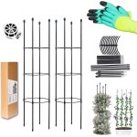 Asfasfq - 2 pièces obélisque de jardin, support de plantes de grimpantes, treillis fleur soutien de arche ... Asfasfq - 2 pièces obélisque de jardin, support de plantes de grimpantes, treillis fleur soutien de arche ...