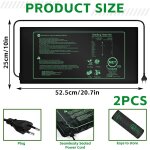 Asfasfq - 2 pices tapis chauffant pour plantes, 21w tapis chauffant pour semis, tapis chauffant plante, ...