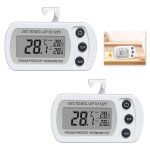 Asfasfq - 2 pices thermometre frigo, thermometre numrique, thermomtre numrique etanche pour rfrigrateur ...
