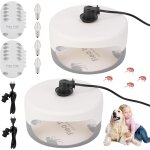 Asfasfq - lot de 2 piges  puces pour la maison, piges  lampe anti - puces avec 10 tampons adhsifs ...