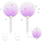 Asfasfq - lot de 2 raquette electrique insectes, raquette anti moustiques electrique 3000 v rechargeable ... Asfasfq - lot de 2 raquette electrique insectes, raquette anti moustiques electrique 3000 v rechargeable ...