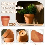 Asfasfq - 20 pices pot de fleur, pots de fleurs en terre cuite semis petit fleur plante, mini terracotta ...