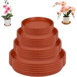 Asfasfq - lot de 20 soucoupe pot fleur plastique coupelle pot de fleur soucoupes pour pots de fleurs ...