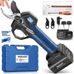 Asfasfq - 2025 taille pro de vigne pru30 secateur electrique professionnel, 30mm16, 8v 850w 4ah + 2ah ...
