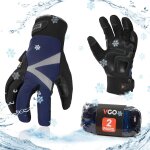 Asfasfq - 2paires gants travail hiver tanches, utilisation en chambre froide ou conglateur, doublure ...
