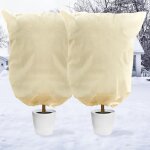 Asfasfq - 2pcs 100x120 cm voile d'hivernage, protection plantes hiver avec cordon et fermeture éclair, ... Asfasfq - 2pcs 100x120 cm voile d'hivernage, protection plantes hiver avec cordon et fermeture éclair, ...