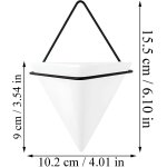 Asfasfq - 2pcs jardinires suspendues en cramique, jardinires murales gomtriques, vase planteur suspendu, ...