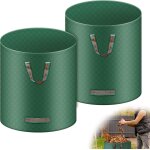 Asfasfq - 2x sacs de jardin indchirables, 500l sac jardinage dchets, autoportant, big bag avec poignes, ...