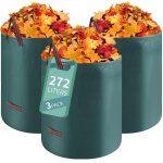 Asfasfq - 3 * 272l sac jardinage dechets, sac dechets verts resistant indchirables, sac vegetaux jardin ...