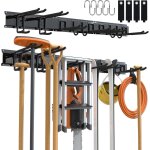 Asfasfq - 3 - h porte outils mural jardin 120cm, range outils de jardin en acier inox avec 3 rails &14 ... Asfasfq - 3 - h porte outils mural jardin 120cm, range outils de jardin en acier inox avec 3 rails &14 ...