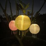 Asfasfq - lot de 3 lampions solaires d'extrieur rsistants aux intempries, ciel - lanterne solaire ...