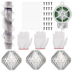 Asfasfq - 3 pcs protection contre les martres, en acier inoxydable, avec accessoires, pour arbre et gouttière, ... Asfasfq - 3 pcs protection contre les martres, en acier inoxydable, avec accessoires, pour arbre et gouttière, ...