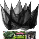 Asfasfq - 3 x 10 m filet moustiquaire, noir filet anti insecte avec 100 serre - cbles, voile anti insecte ...