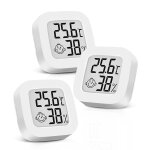 Asfasfq - 3pcs hygromtre numrique thermomtre intrieur thermometre frigo digital, petit moniteur mini ...