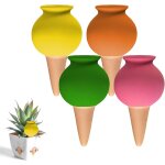 Asfasfq - 4 arrosage plante interieur, 100ml, oyas a planter terre cuite extrieur, ollas terre cuite, ...