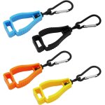Asfasfq - lot de 4 clips multifonctions anti - perte pour gants avec mousqueton - pince lgre et pratique ...