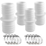 Asfasfq - 4 pcs raccord tuyau piscine 38mm, adaptateurs de tuyau 38 a 38, adaptateur tuyau arrosage, ...