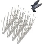 Asfasfq - lot de 4 pics anti - pigeons en acier inoxydable pour oiseaux et corbeaux - pour jardins et ...