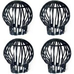 Asfasfq - 4 set de protection de tuyau de descente noir, obturateur de gouttière de toit, crépine de ... Asfasfq - 4 set de protection de tuyau de descente noir, obturateur de gouttière de toit, crépine de ...