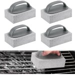 Asfasfq - 4pcs grill nettoyage pierre avec poignée, griller pierre nettoyant ponce, réutilisable blocs ... Asfasfq - 4pcs grill nettoyage pierre avec poignée, griller pierre nettoyant ponce, réutilisable blocs ...