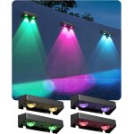Asfasfq - 4pcs lampes solaires 8 couleurs et rvb, lampe de clture solaire applique murale 5 modes d'eclairage ...
