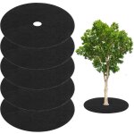 Asfasfq - lot de 5 anneaux de paillage ronds non tissés de 42 cm - tapis de protection contre les mauvaises ... Asfasfq - lot de 5 anneaux de paillage ronds non tissés de 42 cm - tapis de protection contre les mauvaises ...