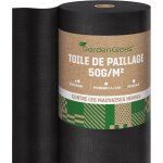 Asfasfq - 50m2 toile de paillage anti mauvaises herbes 50g / m2 - gotextile anti mauvaises herbes indchirabl ...