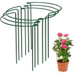 Asfasfq - 6 pièces 25 x 40 cm anneau de tuteurs pour plantes, piquets de plantes de jardin en métal demi ... Asfasfq - 6 pièces 25 x 40 cm anneau de tuteurs pour plantes, piquets de plantes de jardin en métal demi ...