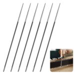 Asfasfq - 6 pices lime chaine tronconneuse 4mm, grande rigidit lime ronde 4mm pour chane de trononneuse, ...