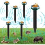 Asfasfq - lot de 6 rpulsifs solaires anti - taupes - rpulsif contre les taupes - rpulsif contre les ...