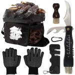 Asfasfq - 6 set de couteaux à champignons avec brosse et règle couteau à truffes en acier inoxydable ... Asfasfq - 6 set de couteaux à champignons avec brosse et règle couteau à truffes en acier inoxydable ...