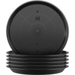 Asfasfq - lot de 6 soucoupes rondes en plastique pour plantes d'intrieur et d'extrieur - 40 cm