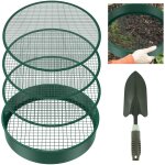 Asfasfq - lot de 6 tamis de jardin ronds de 30 cm avec 4 tamis interchangeables - tamis  compost en ...