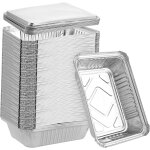 Asfasfq - lot de 60 barquettes en aluminium avec couvercle - 1000 ml - avec couvercle - jetables - 22 ... Asfasfq - lot de 60 barquettes en aluminium avec couvercle - 1000 ml - avec couvercle - jetables - 22 ...