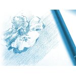 Asfasfq - 97118c bloc encoll papier dessin  grain - 20 feuilles papier dessin au grain marqu - a4 ...