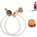 Asfasfq - adaptateur bouteille gaz, adaptateur de recharge de gaz, convient pour diverses activits de ...