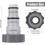 Asfasfq - adaptateur tuyau piscine, 2 pice adaptateur piscine a, adaptateur de tuyau de rechange, adaptateur ...