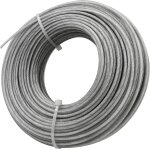 Asfasfq - akuoly fil coupe bordures en acier et nylon 2, 4mm diamtre fil pour dbroussailleuse rond ...