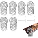 Asfasfq - amsgank filtre gouttire, 6 pices crapaudine de gouttire en aluminium grille extensible anti ...