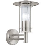Asfasfq - applique murale extérieure lisio, éclairage dâ¿extérieur en acier inox aspect argenté et verre ... Asfasfq - applique murale extérieure lisio, éclairage dâ¿extérieur en acier inox aspect argenté et verre ...