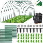 Asfasfq - arceau pour serre tunnel, cerceau pour serre de jardin, arceau de jardin, kit de maison de ... Asfasfq - arceau pour serre tunnel, cerceau pour serre de jardin, arceau de jardin, kit de maison de ...