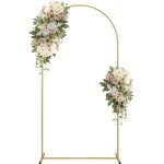 Asfasfq - arche de fond en métal doré de 2 m pour arche de mariage, arche de ballons, cadre d'arche de ... Asfasfq - arche de fond en métal doré de 2 m pour arche de mariage, arche de ballons, cadre d'arche de ...
