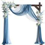 Asfasfq - arche de mariage en bois, arche de jardin, arche de mariage en tulle, dcoration intrieure, ...