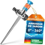 Asfasfq - arroseur de jardin asperseur arrosage circulaire et serie arroseur sur piquet  secteur 360 ...