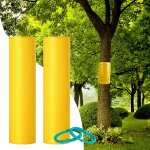 Asfasfq - bande glue arbre 2x ruban d'arbre jaune pige  colle protger les arbres (3mx15cm) pour empcher ...