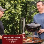 Asfasfq - barbecue rond avec couvercle 39 x 34 cm ¿ idal pour cuisiner de la viande et du poisson dans ...